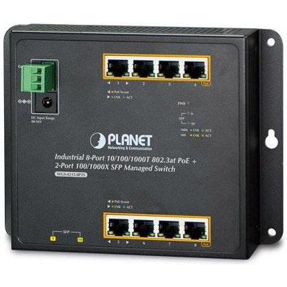 Switch WGS-4215-8P2S Gigabit 8x RJ-45, 2x SFP, 200W PoE+