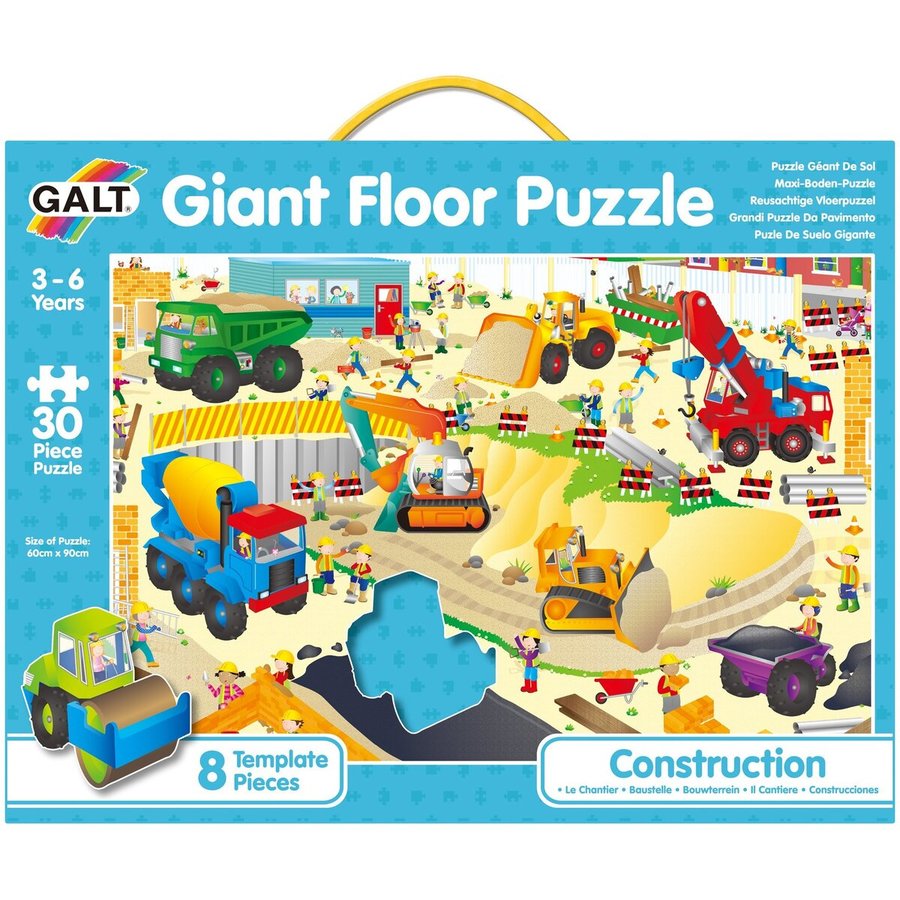 Puzzle de podea Galt Santierul 30 Piese 3 Ani+