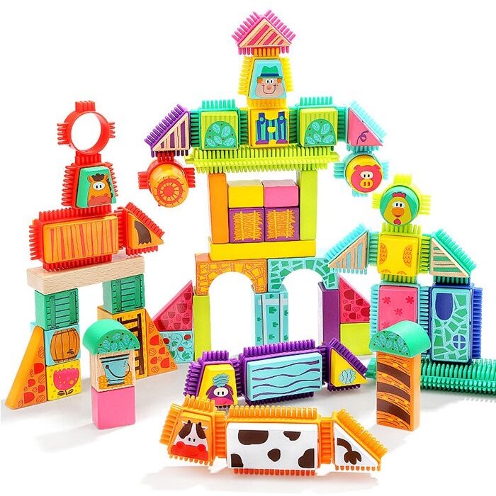 Set de constructie Animalute de la ferma