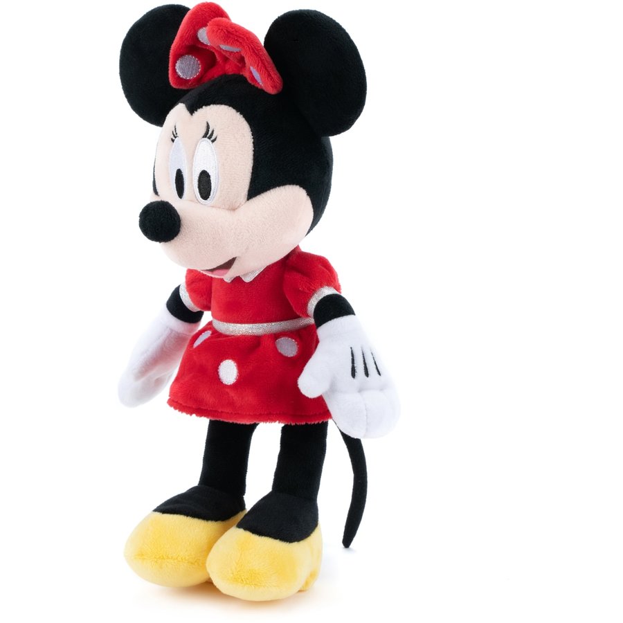 Jucarie de plus Minnie cu rochita rosie 35cm