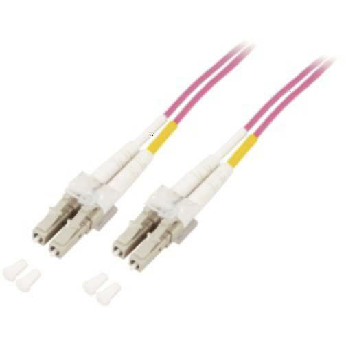 Accesoriu Retea Cablu Fibra Optica 3M LWL JUMPER OM4 - LC/LC/50/125 - LSZH - DUPLEX - VIOLETT - imagine 2