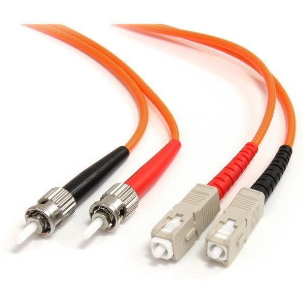 Cablu fibra optica ST - SC 2m Orange