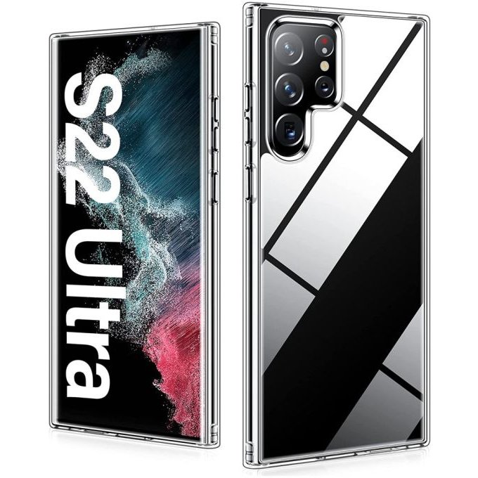 Husa Lemontti Silicon pentru Samsung Galaxy S22 Ultra Transparent