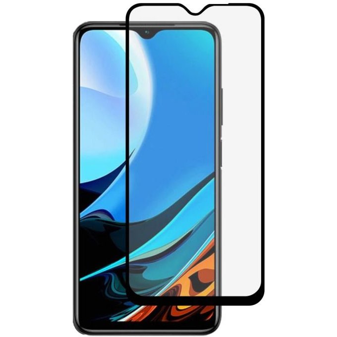 Folie protectie Frame Sticla Full Fit pentru Xiaomi Redmi 9T Black
