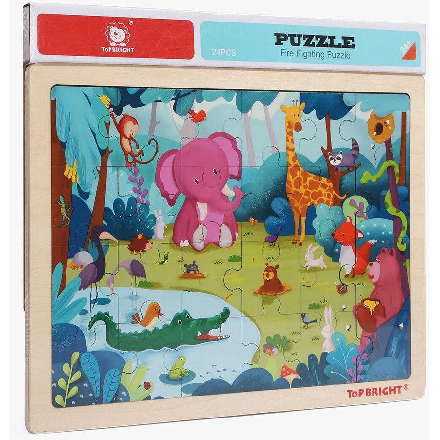 Puzzle din lemn Animalute jucause
