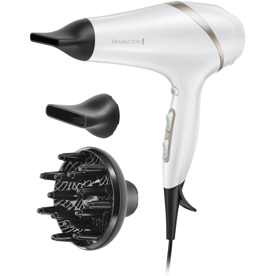 Uscător de Par Remington Hydraluxe Ionizare 3 viteze 2300W White Beige — imaginea 2