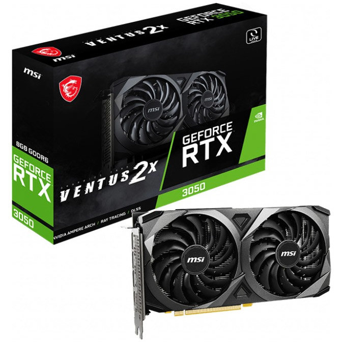 Placa video nVidia GeForce RTX 3050 Ventus 2X 8GB GDDR6 128bit