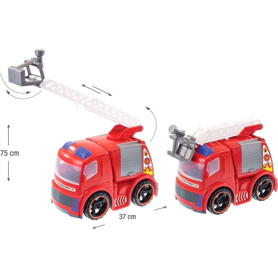 Jucarie Masinuta de pompieri cu scara extensibila