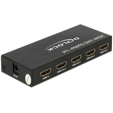KVM Delock 5x HDMI 4K Black