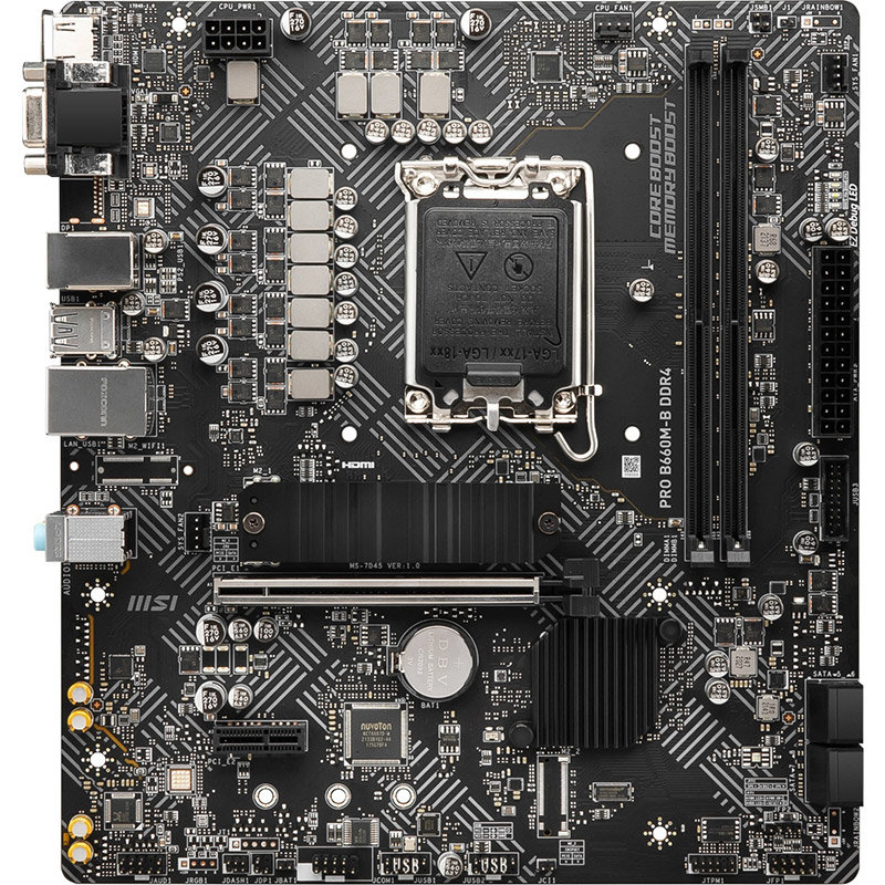 Placa de baza Pro B660M-B DDR4 Intel LGA1700 mATX