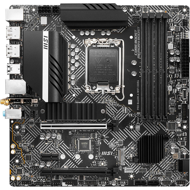 Placa de baza Pro B660M-A WIFI DDR4 Intel LGA1700 mATX