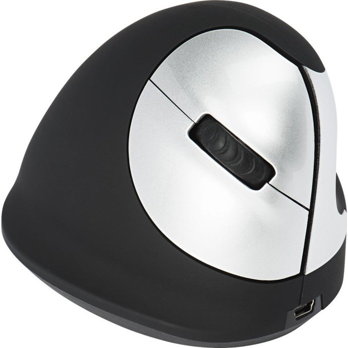 Mouse Vertical Right Handed Black Silver