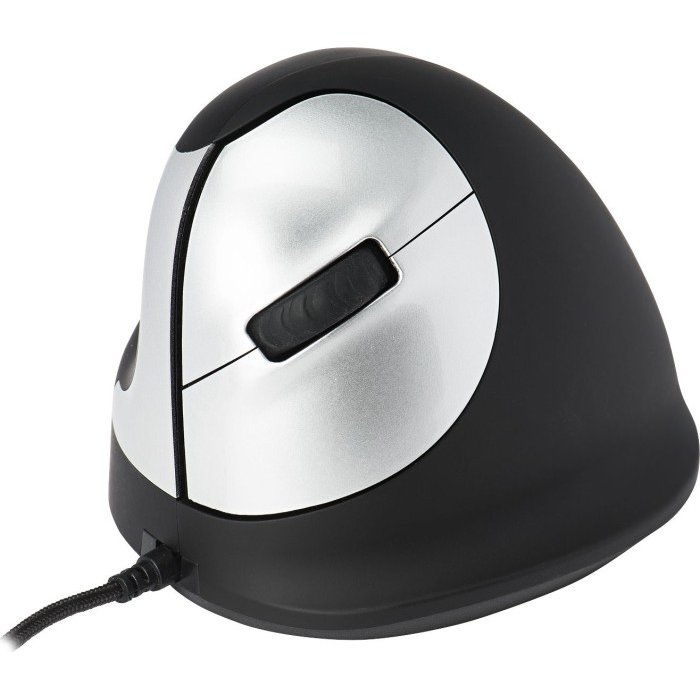 Mouse Vertical Left Handed Black Silver