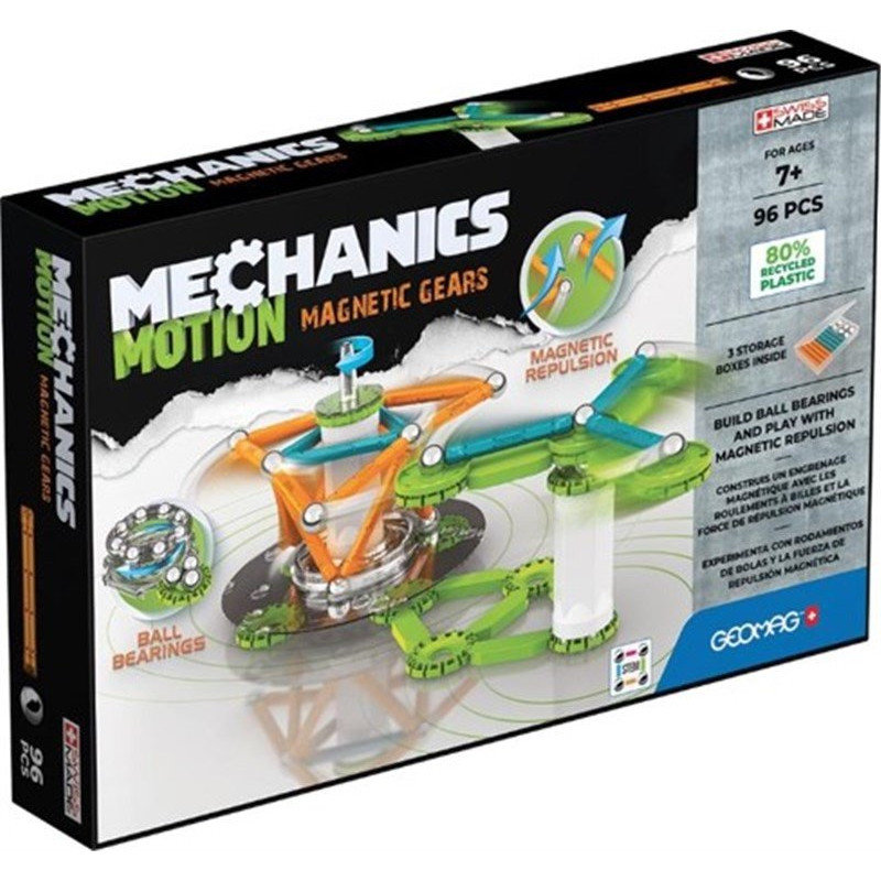 Set de constructie magnetic Mechanics Motion 96 piese