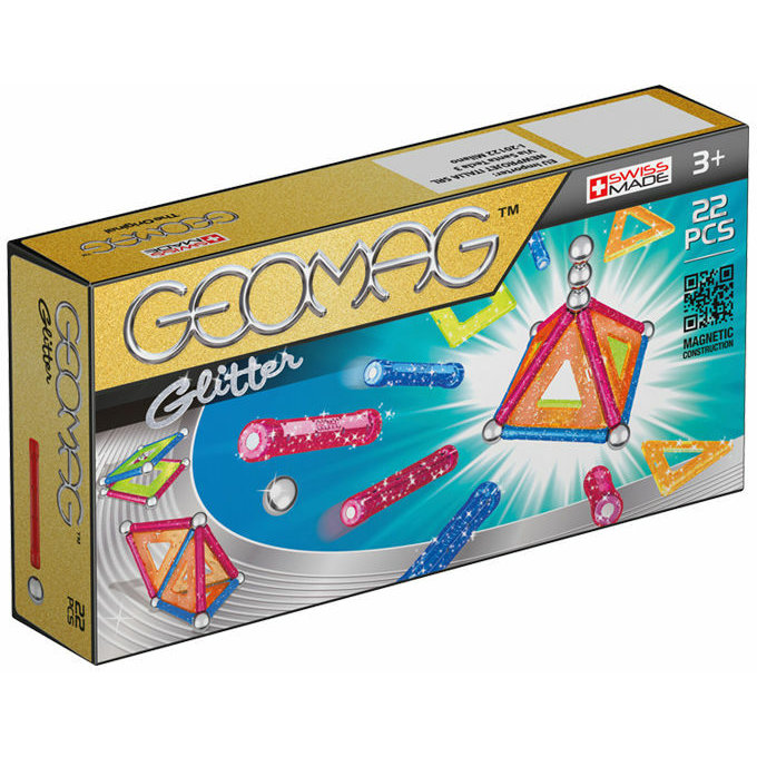 Set de constructie magnetic Glitter 22 piese