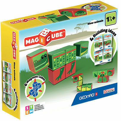Set de constructie magnetic Magicube Animale Marine 6 piese