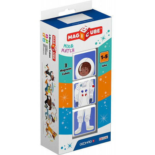 Set de constructie magnetic Magicube Meserii 3 piese