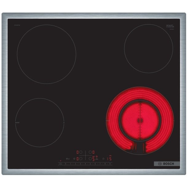 Plita incorporabila PKF645FP3E 4 zone de gatit 60cm Black