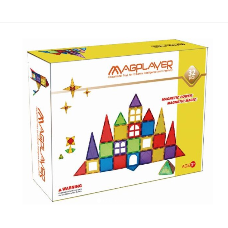 Set de constructie magnetic 32 piese