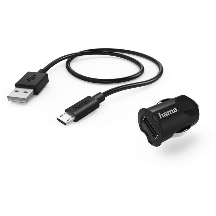 Incarcator auto Micro-USB 2.4A Negru