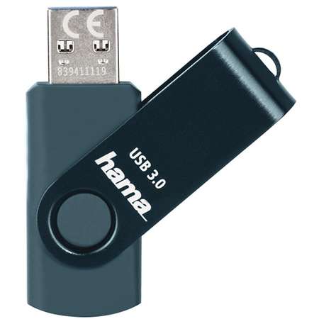 Memorie USB Hama Rotate 32GB USB 3.0 Petrol Blue