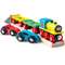 Set BigJigs Toys Trenulet cu platforma auto