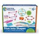 Set de constructie Learning Resources Forme 3D 129 piese