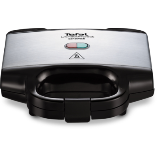Sandwich-maker Tefal SM155212 Ultracompact 700W Negru / Argintiu — imaginea 2