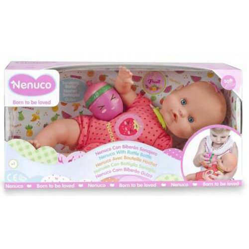 Papusa Nenuco cu biberon Pink