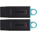 Memorie USB Kingston DataTraveler Exodia 64GB USB-A 3.0 2 Pack Black
