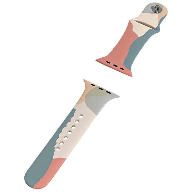 Accesoriu smartwatch Curea silicon Moro V3 compatibila cu Apple Watch 1/2/3/4/5/6/7/SE 38/40/41mm Multicolor