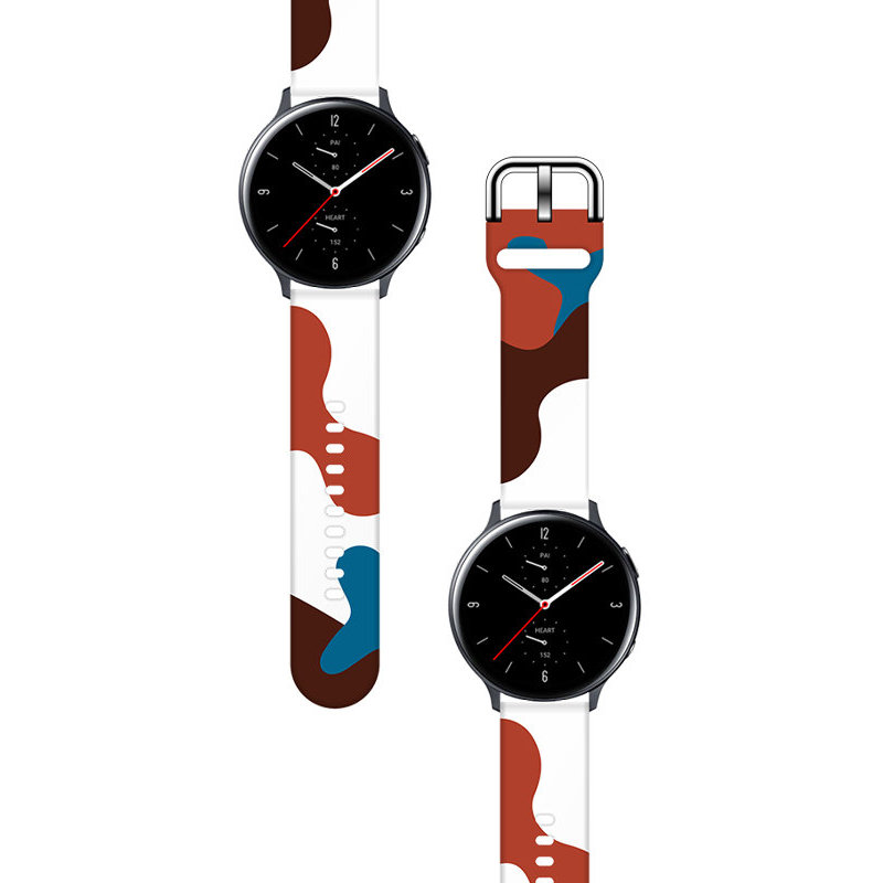 Accesoriu smartwatch Curea silicon Moro V8 compatibila cu Samsung Galaxy Watch 46mm Multicolor