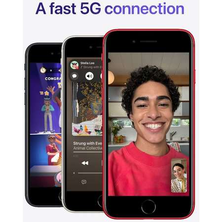 Telefon mobil Apple iPhone SE3 64GB Midnight ITGalaxy.ro