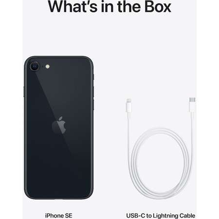 Telefon mobil Apple iPhone SE3 64GB Midnight ITGalaxy.ro