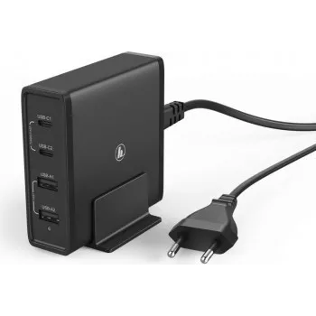 Statie de incarcare 65W 4-Way Negru