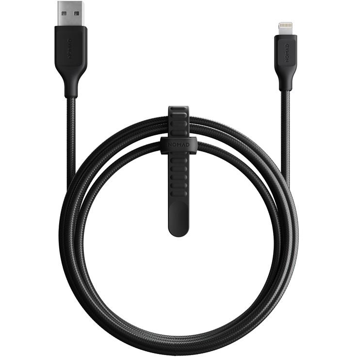 Cablu de date Sport USB/Lightning 2m Negru