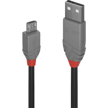 Cablu de date Lindy USB 2.0 tip A la MicroUSB 1m