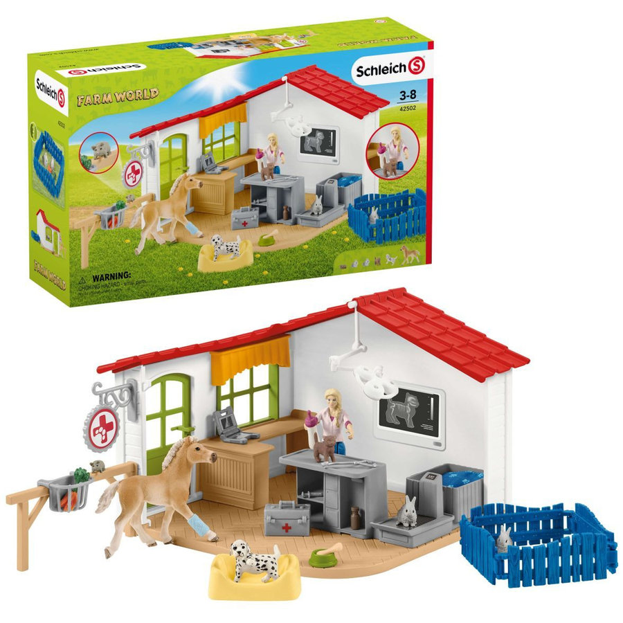 Figurina Farm World Veterinarian practice cu pets