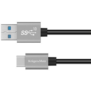 Cablu de date USB - USB-C 1m Black