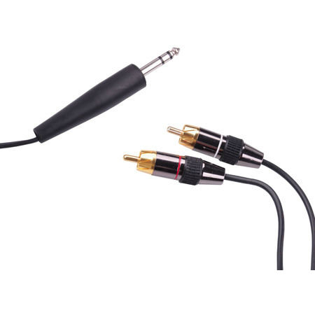 Cablu Audio Generic Jack 6.3mm - RCA 1.8m Negru
