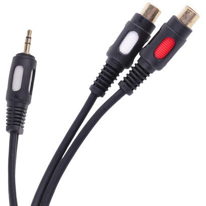 Cablu Audio Generic Jack 3.5mm - RCA 0.25m Negru