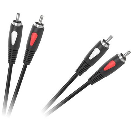 Cablu Audio Cabletech 2x RCA - 2x RCA 10m Black