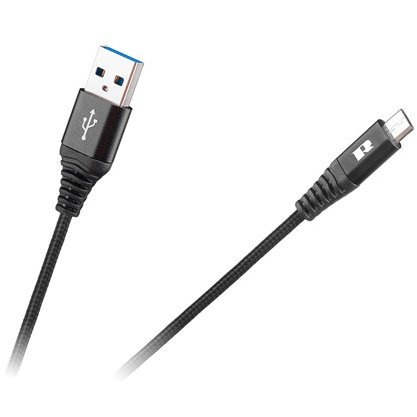CABLU USB-MICRO USB 0.5 Rebel NEGRU