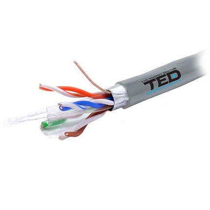 CABLU FTP CAT 6 CUPRU 0.52MM 305M TED Ted Electric ELECTRIC