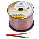CABLU DIFUZOR CUPRU 2X0.20MM ROSU/NEGRU Cabletech 100M