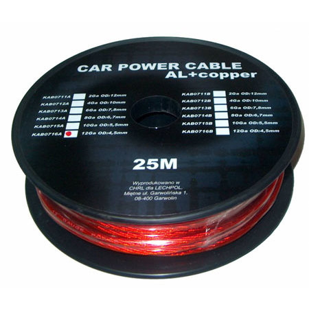 CABLU PUTERE CU-AL 10GA (5.5MM/5.22MM2) 25M Cabletech R
