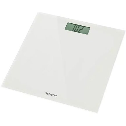 Cantar Corporal Sticla Securizata Max 150kg Ecran LCD Alb
