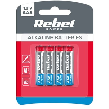 BATERIE ALCALINA AAA 1.5V BLISTER 4 BUC