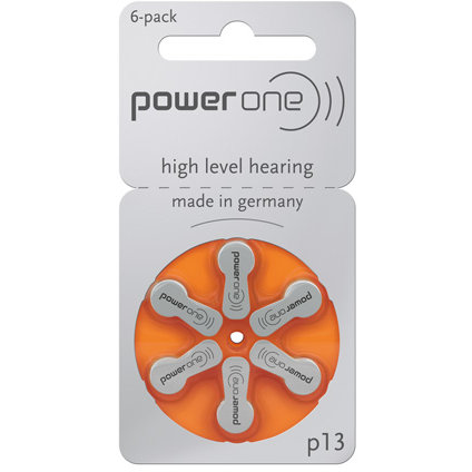 SET BATERII AUDITIVE POWER ONE  P13 BL 6BUC