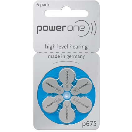 SET BATERII AUDITIVE POWER ONE  P675 6BUC